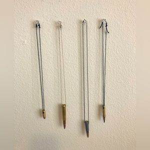 Handmade bullet necklaces